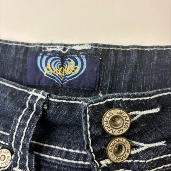 30" Y2k Angels Denim Shorts - Picture 4 of 4